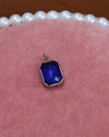 Blue Gem Gold Charm