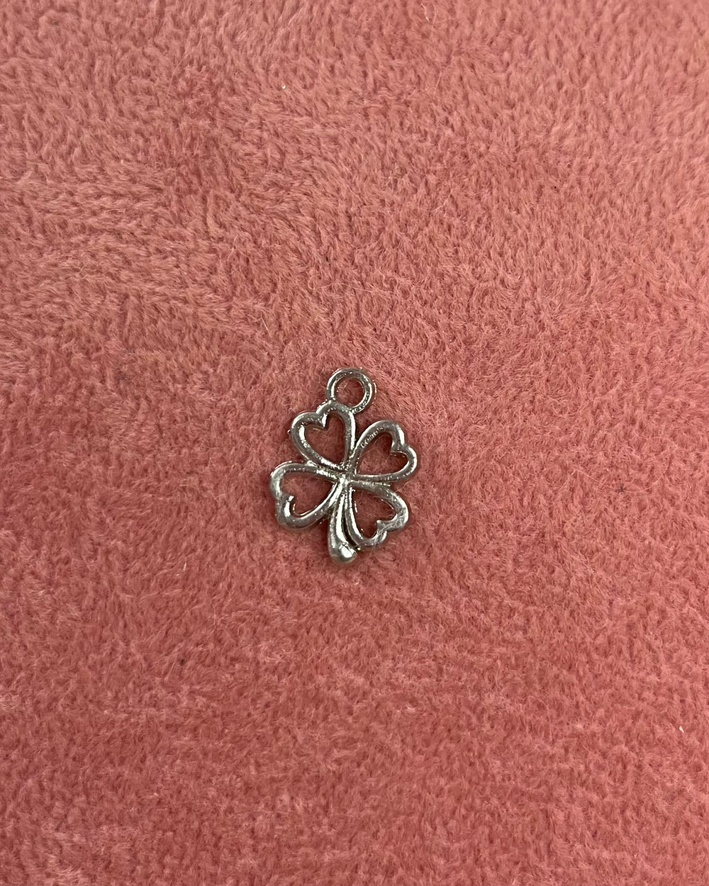 Four-Leaf Clover Silver Charm