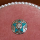 Silver and Turquoise Star Charm