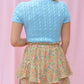 GEORGIA FLORAL DOUBLE FLARED SKORT