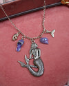 Mermaid Core Silver Vintage Charm Necklace