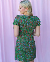 Load image into Gallery viewer, AINSLEY GREEN FLORAL MIINI DRESS
