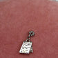 Silver Notepad Charm
