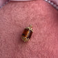 Amber Cylinder Charm