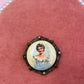 Woman In Blue Cameo Charm