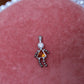 Orange Gem Stick Figure Charm