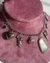 Miss Swiss Vintage Silver Charm Necklace