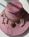 Howdy There Vintage Gold Charm Necklace