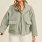 MURPHY DUSTY SAGE SHERPA FLEECE JACKET