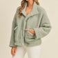 MURPHY DUSTY SAGE SHERPA FLEECE JACKET