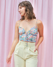 Load image into Gallery viewer, SAPPHIRE FLORAL TOP
