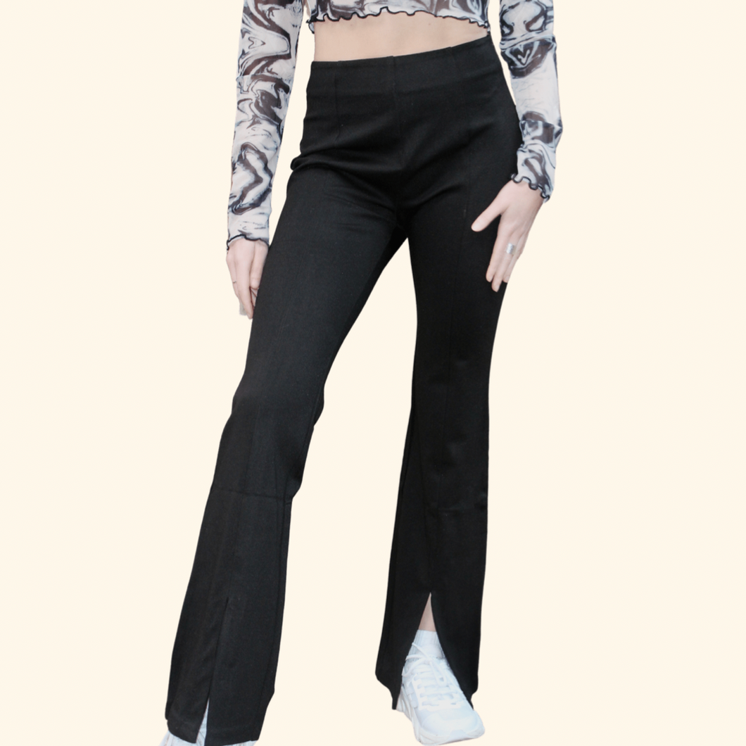 CHARLI FRONT-SLIT TROUSERS - The Lovely Sun