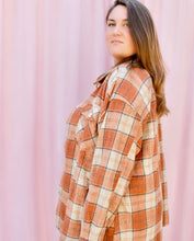 Load image into Gallery viewer, PLUS SIZE PUMPKIN SPICE SHACKET
