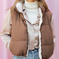 COCOA REVERSIBLE PUFFER VEST