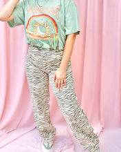 Load image into Gallery viewer, BINDI HIGH-WAISTED ZEBRA JEANS
