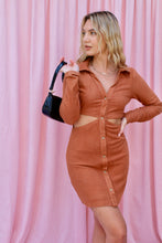 Load image into Gallery viewer, DELILAH CUT-OUT MINI DRESS - The Lovely Sun
