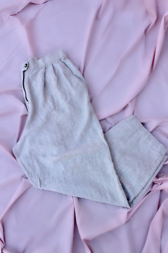 TAUPE LINEN TROUSERS - The Lovely Sun