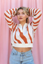Load image into Gallery viewer, BRIELLA ZEBRA SWEATER - The Lovely Sun
