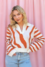 Load image into Gallery viewer, BRIELLA ZEBRA SWEATER - The Lovely Sun
