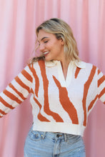 Load image into Gallery viewer, BRIELLA ZEBRA SWEATER - The Lovely Sun
