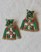 Load image into Gallery viewer, UGLY CHRISTMAS SWEATER BEADED EARRINGS
