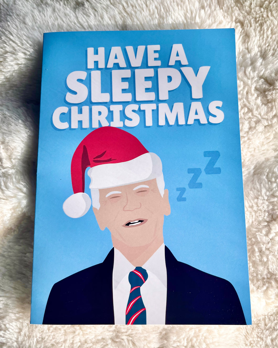 FUNNY JOE BIDEN HAVE A SLEEPY CHRISTMAS CARD